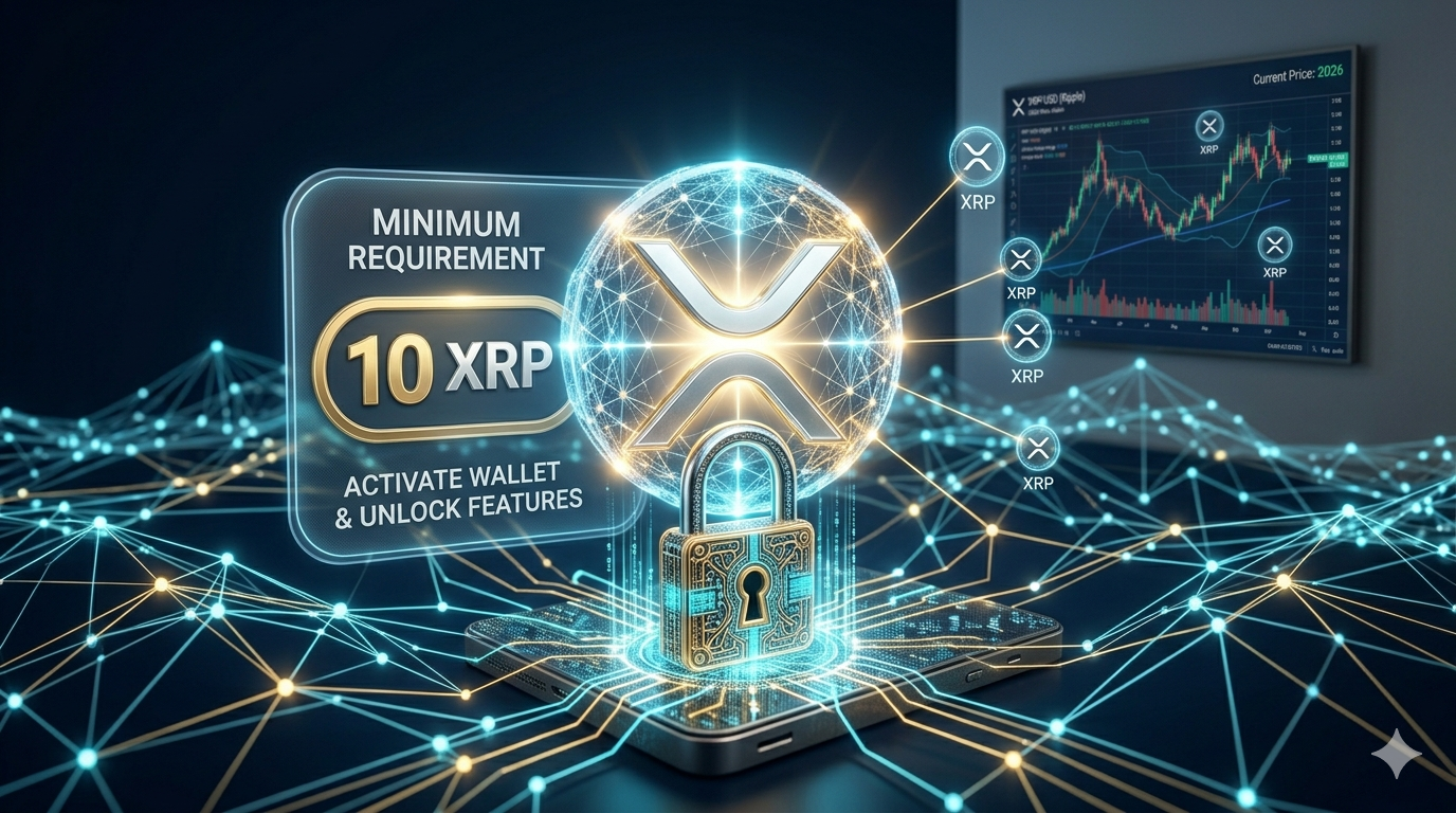 Reserva mínima XRP: los 10 XRP necesarios para activar una dirección en el XRP Ledger explicados visualmente