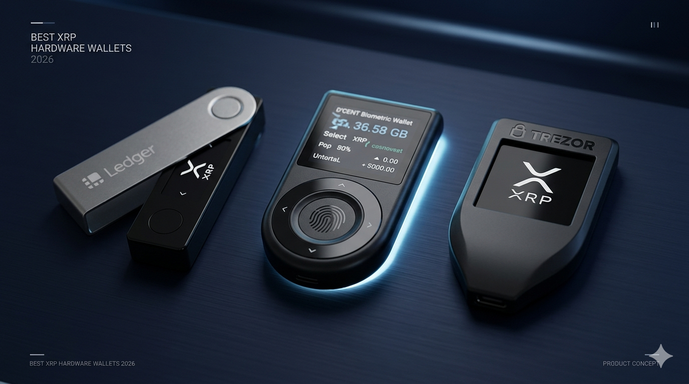 Las mejores wallets para XRP en 2026: D'CENT Biometric Wallet, Ledger y Trezor comparadas como opciones de almacenamiento seguro