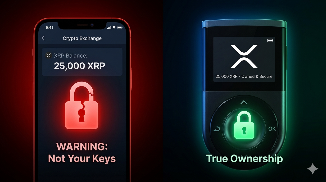¿Es seguro guardar XRP en un exchange? Los riesgos de dejar tu XRP en Binance US o MEXC vs guardarlo en una hardware wallet