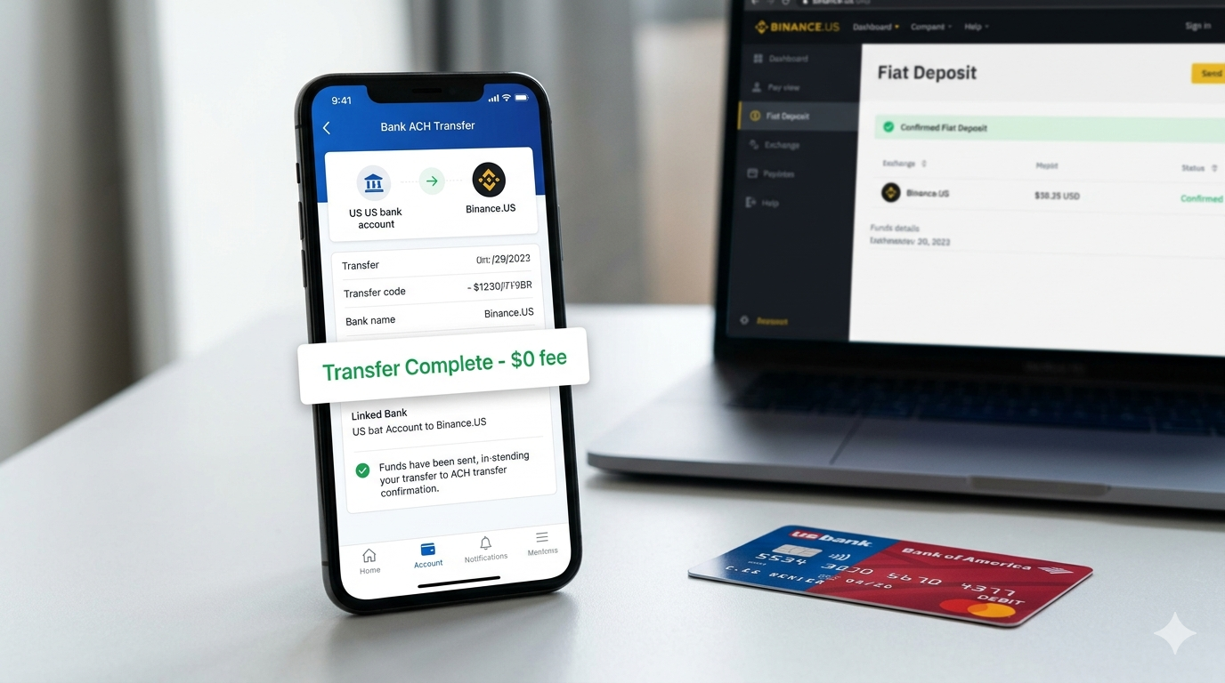 Depósito ACH gratuito en Binance US desde banco americano: la forma más económica de comprar XRP desde Estados Unidos