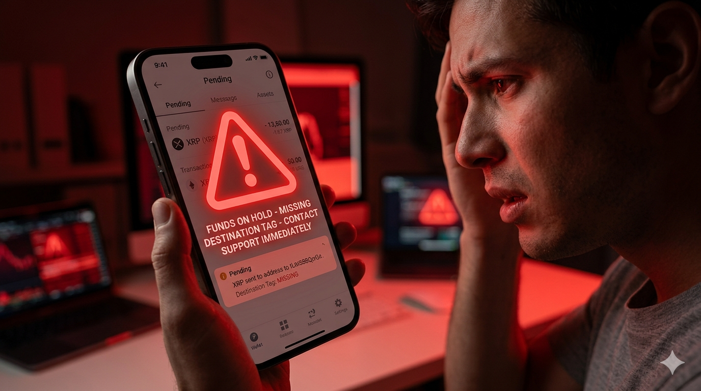 Consecuencias de olvidar el destination tag XRP: fondos bloqueados, proceso de recuperación largo y posible pérdida permanente