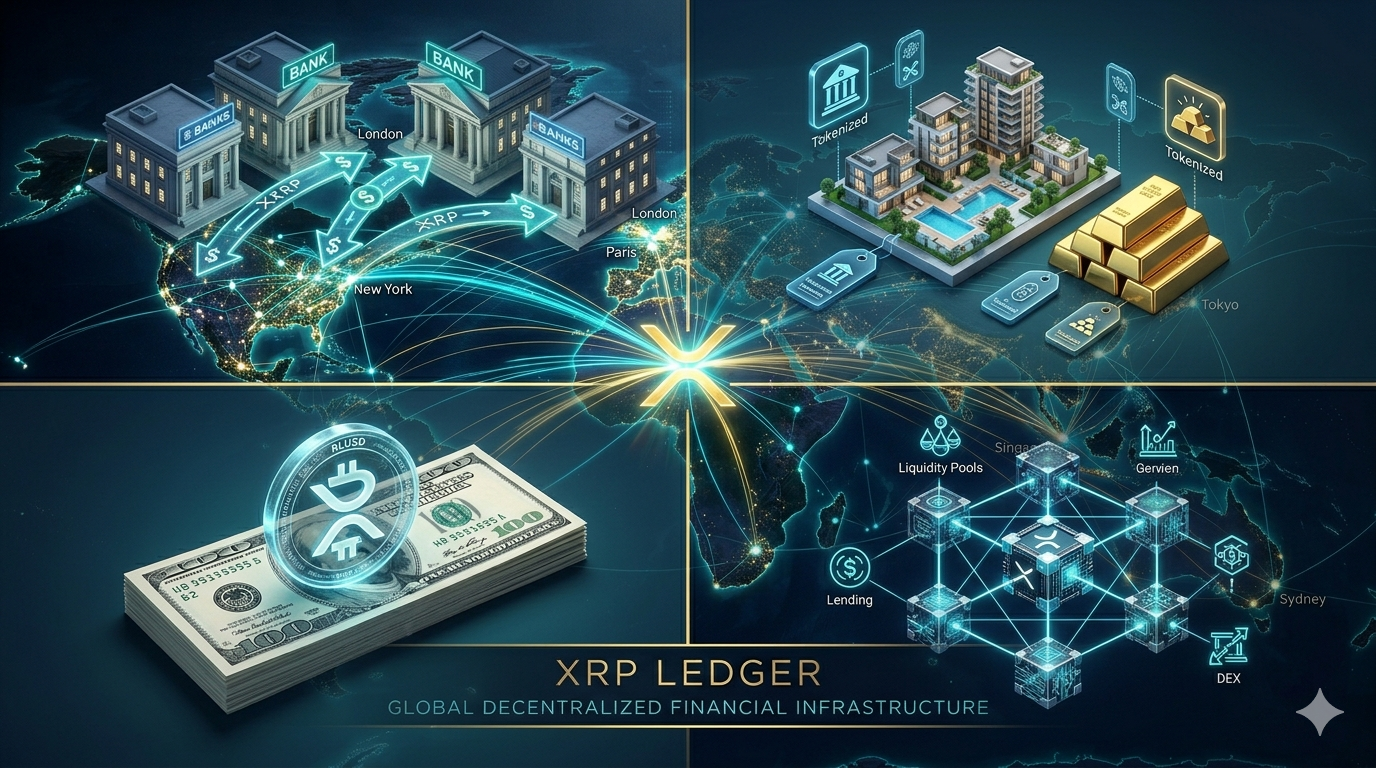 Casos de uso del XRP Ledger en 2026: pagos internacionales, tokenización de activos, stablecoin RLUSD y DeFi institucional