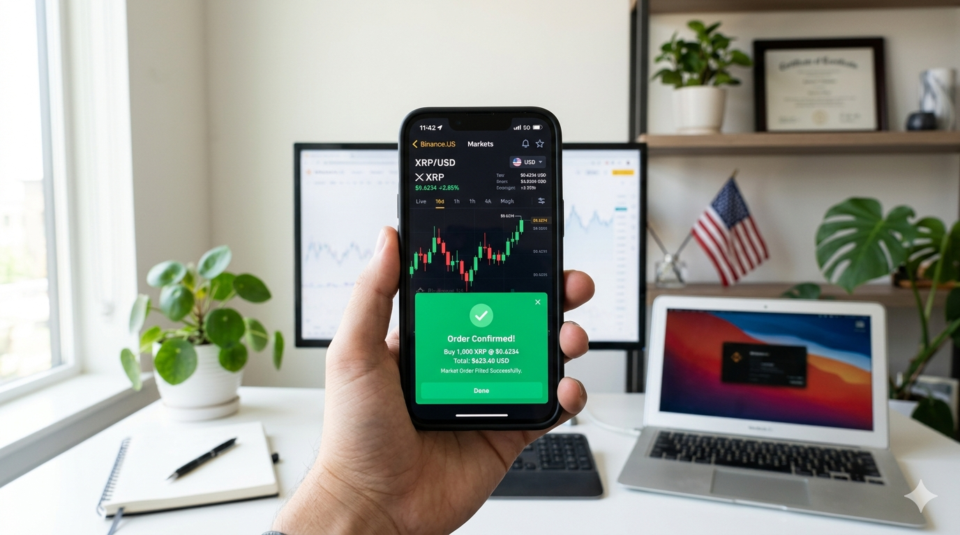 Reseña Binance US 2026: exchange regulado en EE.UU. con comisiones bajas, depósitos ACH gratuitos y disponible en Puerto Rico para comprar XRP