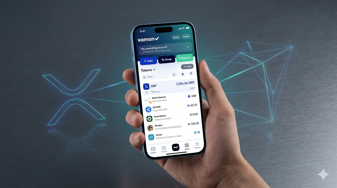 Xaman wallet XRP 2026: wallet móvil gratuita no custodial diseñada específicamente para el XRP Ledger con soporte Destination Tag y DEX nativo