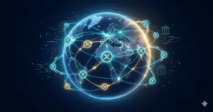 RippleNet la red global de pagos de Ripple: bancos e instituciones financieras de todo el mundo conectados por flujos de datos instantáneos con XRP como activo puente