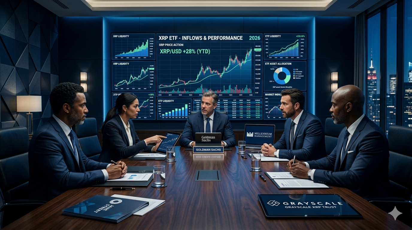 Instituciones comprando ETF de XRP en 2026: Goldman Sachs, Millennium Management, Citadel Advisors y Jane Street entre los principales compradores institucionales