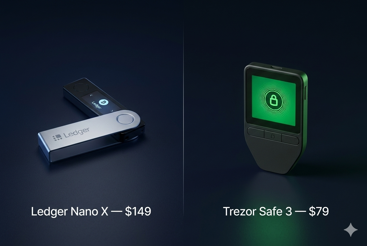 Ledger Nano X vs Trezor Safe 3 — Comparativa 2026 Ledger Nano X vs Trezor Safe 3 comparativa 2026 — diferencias de precio, seguridad y características para guardar XRP y otras criptomonedas