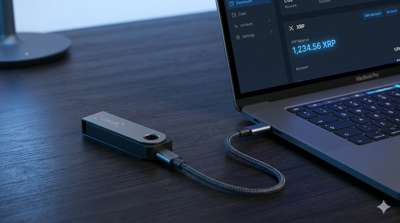 Ledger Nano S Plus con XRP 2026 — cómo guardar XRP de forma segura con Ledger Live y la app XRP en el dispositivo