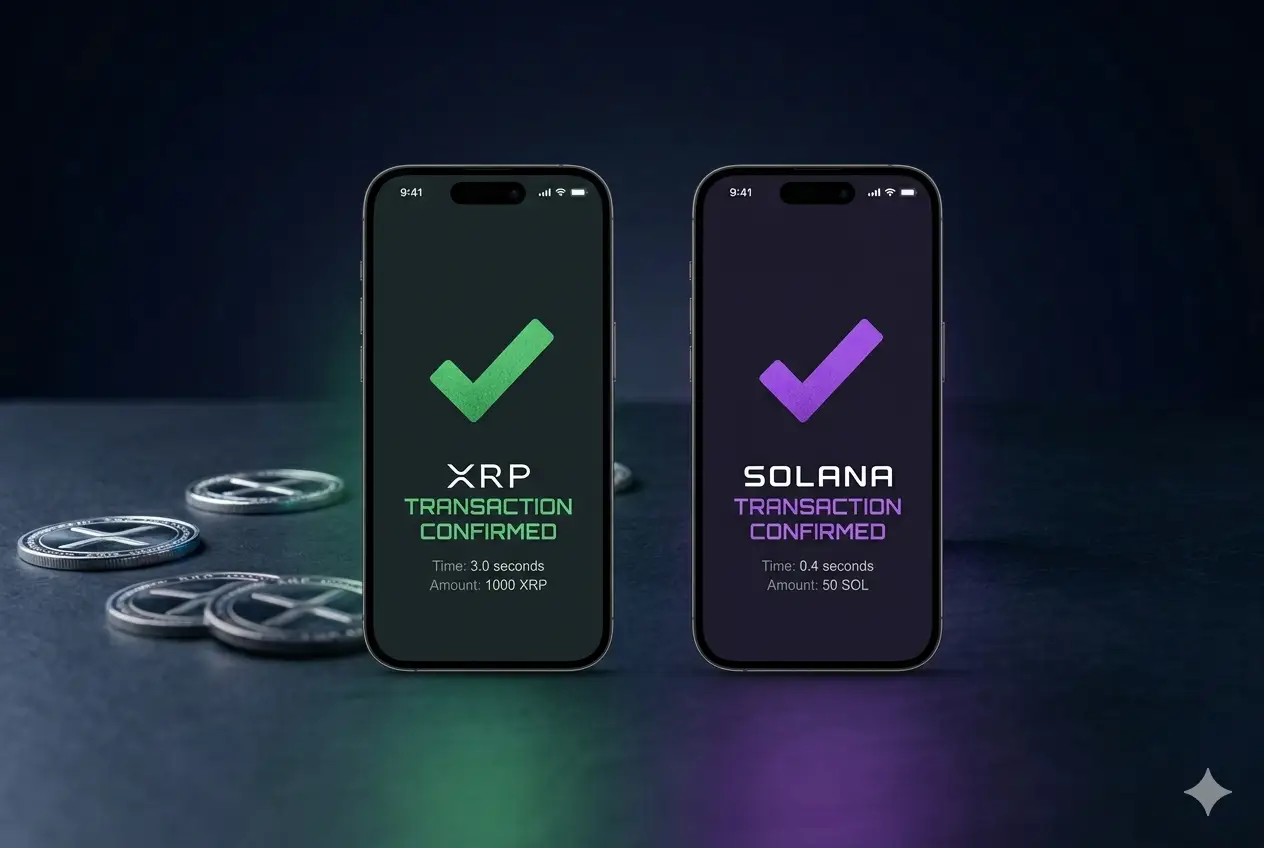XRP vs Solana — Comparativa técnica 2026 Comparativa técnica XRP vs Solana 2026 — velocidad de transacción, costo, TPS, mecanismo de consenso y consumo energético