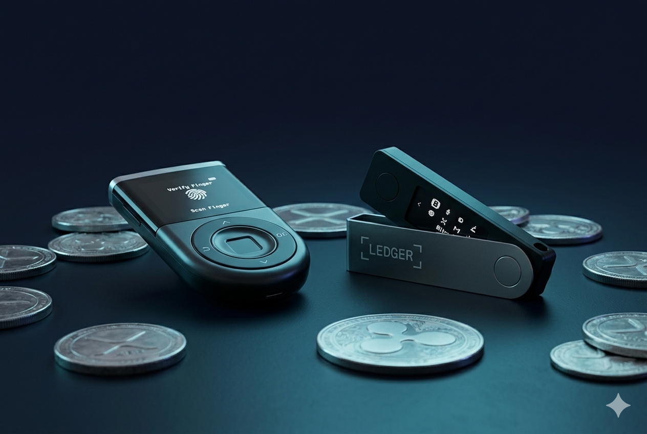 Guardar XRP seguro desde Colombia 2026 Cómo guardar XRP de forma segura desde Colombia 2026 — hardware wallet D'CENT, Ledger y Xaman Wallet para autocustodia