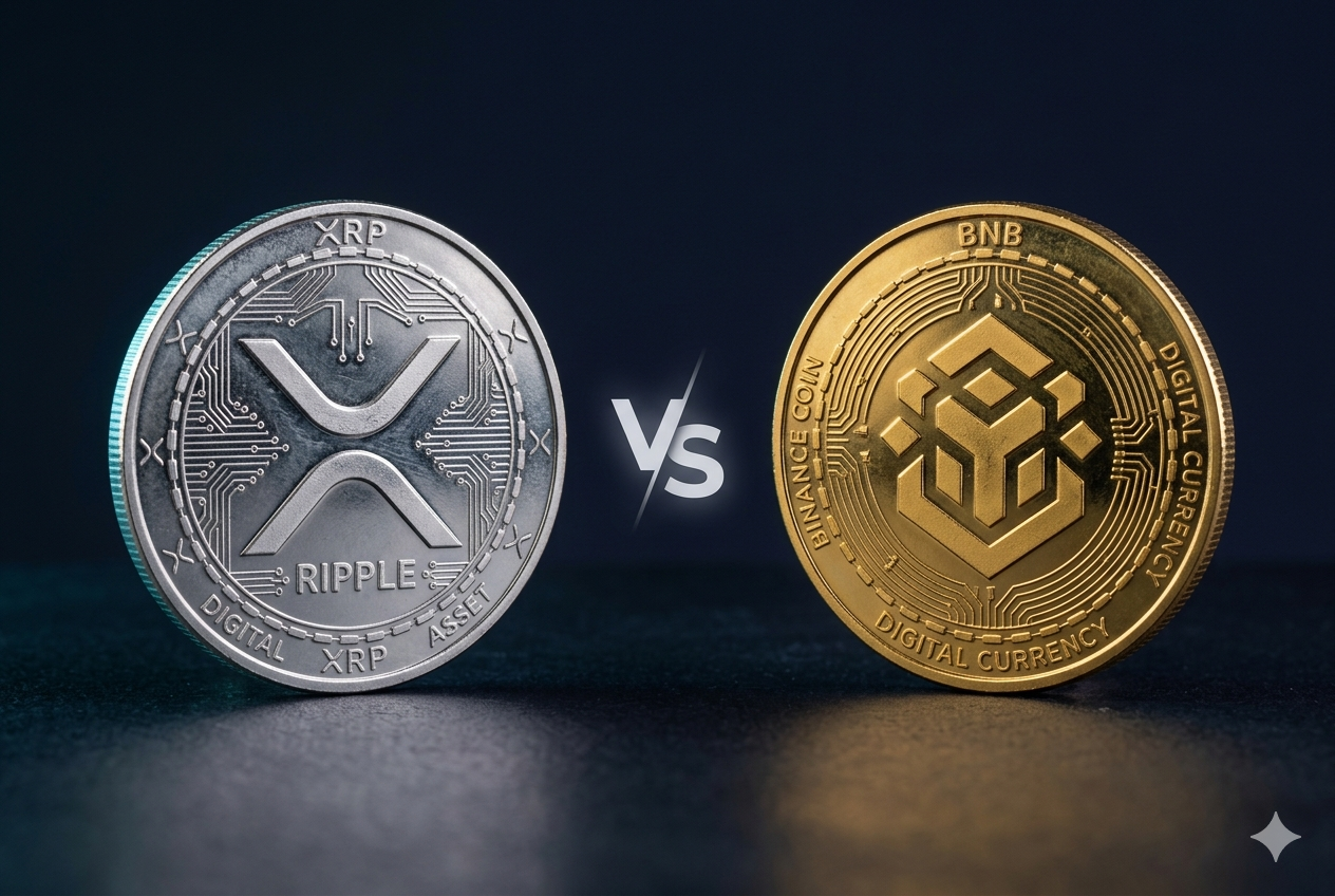 XRP vs BNB 2026: Comparativa Completa — ¿Cuál es Mejor? XRP vs BNB 2026: comparativa completa entre XRP de Ripple y BNB de Binance — velocidad, comisiones, casos de uso y cuál es mejor para acumular