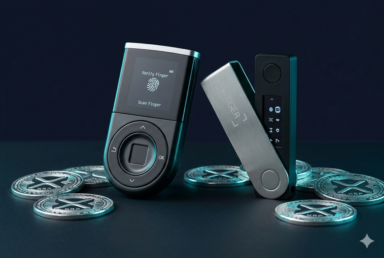 Adopción institucional XRP vs Polkadot 2026: hardware wallets para guardar ambas criptomonedas