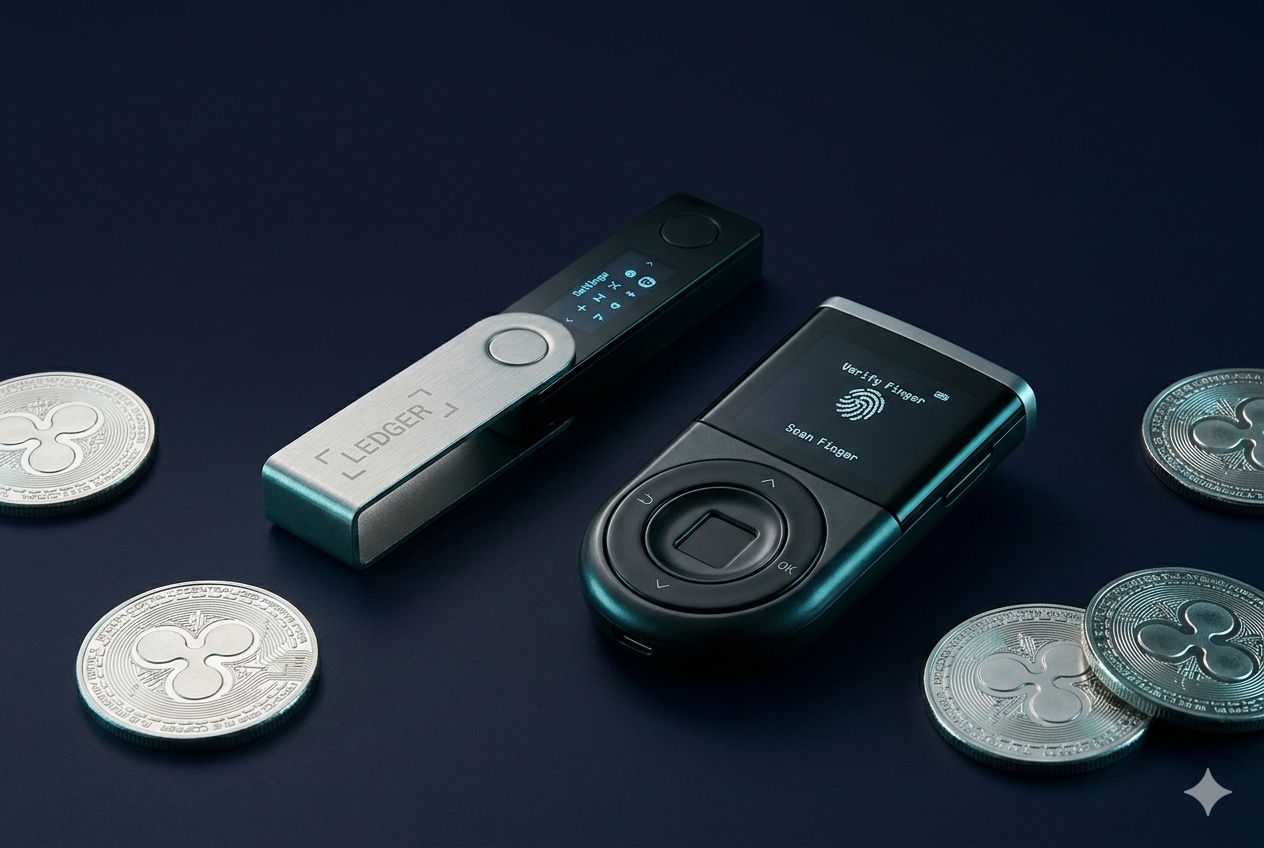 Gráfica de rendimiento XRP vs USDT — hardware wallet para guardar XRP en 2026