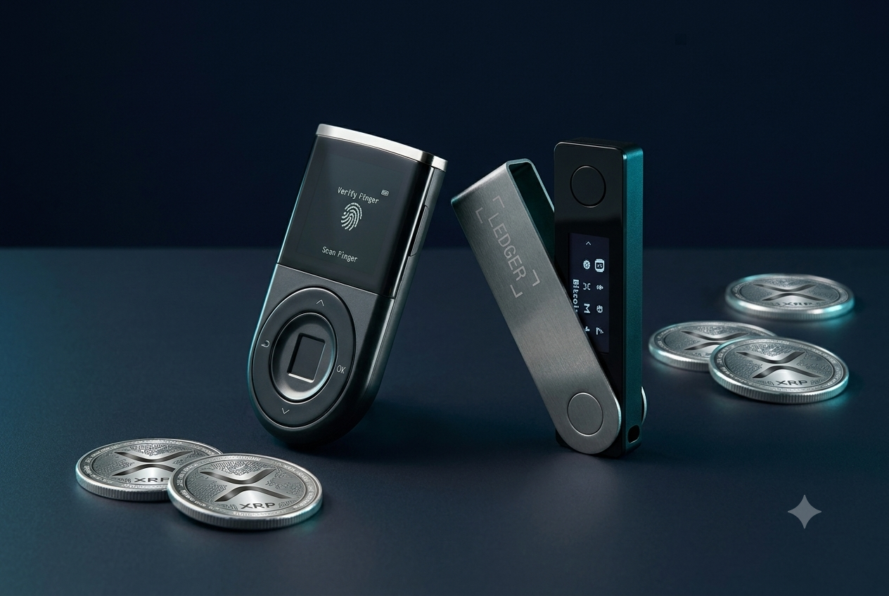 Guardar XRP seguro hardware wallet D'CENT Ledger