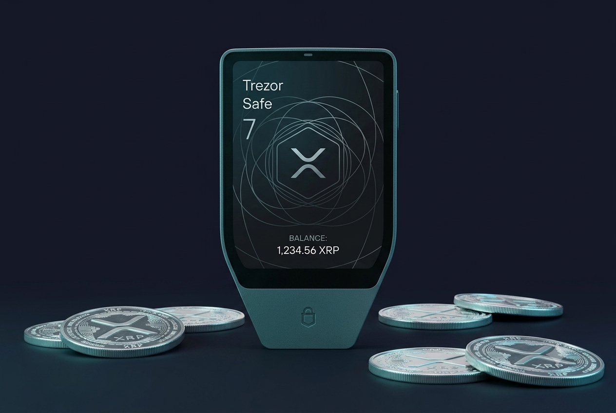 Trezor Safe 7: Reseña Completa 2026 Trezor Safe 7 reseña 2026: hardware wallet premium con pantalla táctil 2.5 pulgadas, doble chip EAL6+, Bluetooth y criptografía post-cuántica — análisis completo para acumuladores XRP
