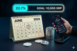 acumulación XRP 2026 reporte junio: 2,269 XRP acumulados de meta 10,000 (22.7%) — estrategia DCA mensual Puerto Rico