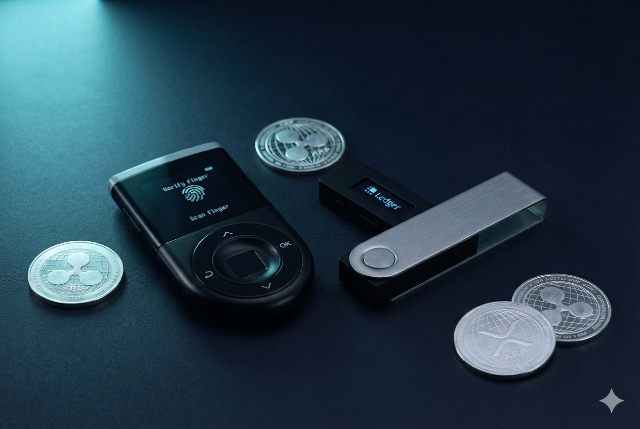 D'CENT Wallet y Ledger para guardar XRP y MON de forma segura