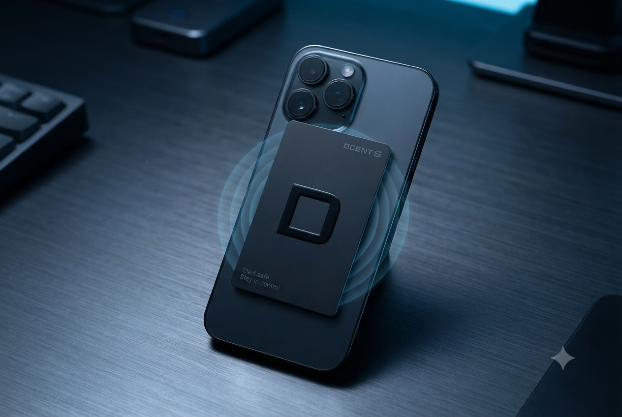 DCENT S tarjeta hardware wallet formato crédito con NFC