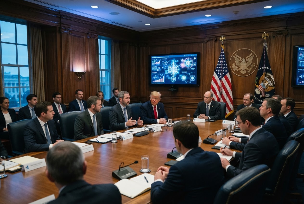 Ripple en la Casa Blanca con Garlinghouse y Trump — XRP sube 26% agosto 2026