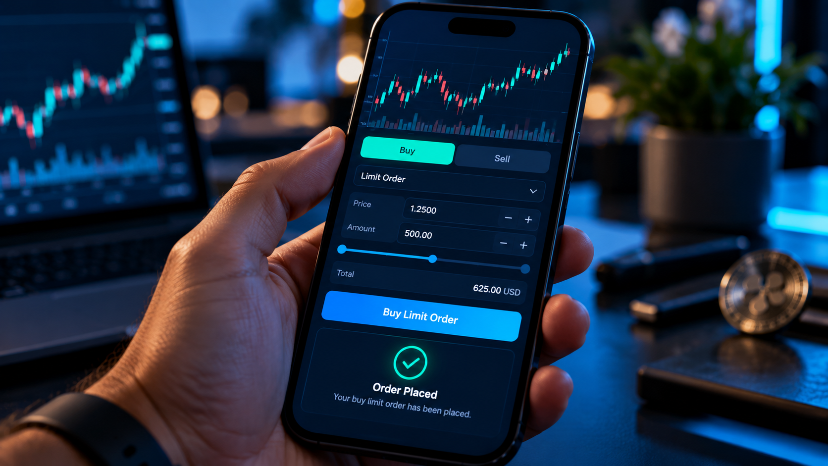 Orden límite de compra de 100 XRP a 1.49 dólares para el DCA de octubre